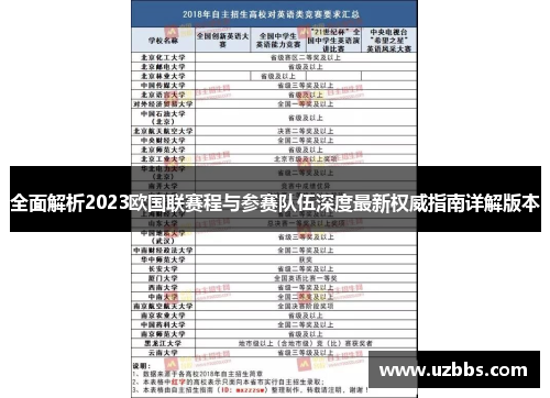 全面解析2023欧国联赛程与参赛队伍深度最新权威指南详解版本 全面解析2023欧国联赛程与参赛队伍深度最新权威指南详解版本